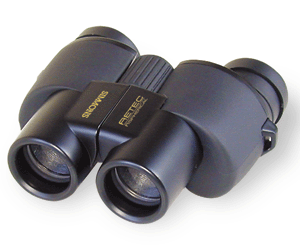 Aetec Binocular, Model 801110, 10x25 Compact, Black Rubber