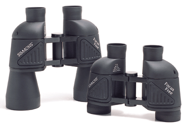 Focus Free Binoculars, Model 864152 7x35, and 864150 10x50, Both Black Rubber